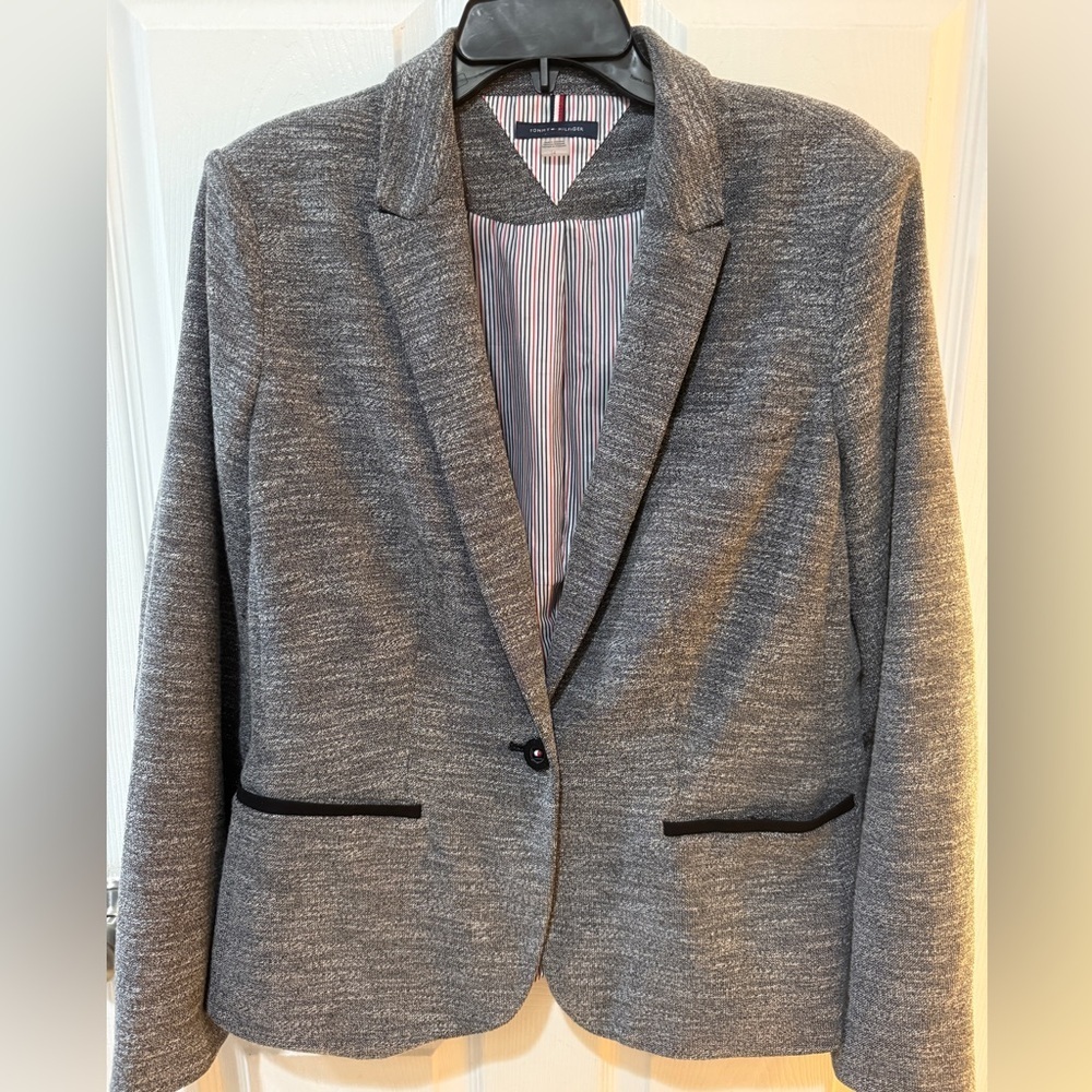 Tommy Hilfiger Gray Blazer Slim Fit Suit Jacket